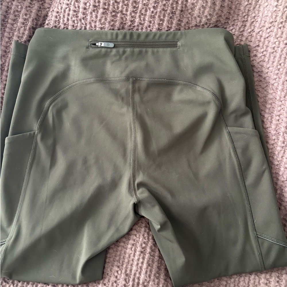 Lululemon Olive Green Fast & Free Leggings